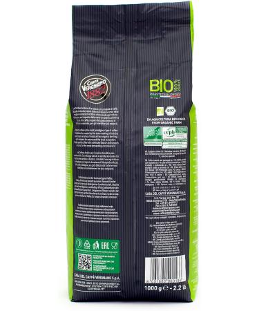 Caff Vergnano 1882 100% Arabica Bio Organic - Whole Bean Coffee 1 Kg - Buy Online on GoSupps.com