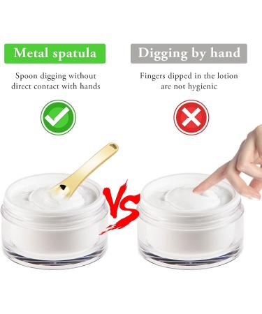 WLLHYF Mini Metal Makeup Spatula Skin Care Cosmetic Spoon Reusable Applicator Beauty Scoop for Facial Cosmetic for Face Mask Cream Lotions Moisturizers 1 Gold+1 Silver+1 Rose gold - Buy Online on GoSupps.com