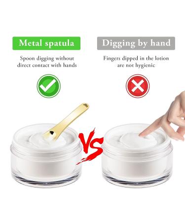 Mini Metal Makeup Spatula Set - Reusable Applicator for Facial Cosmetics - 3 Pack (Gold, Silver, Rose Gold) - Buy Online on GoSupps.com