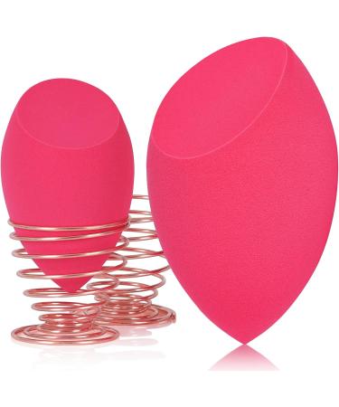 EXTRA LARGE 11CM Make Up Beauty Sponges Blender BIG for Face & BODY (1x Small 1x Large) -With 2 Sponge Holder- FASTER FLAWLESS APPLICATION for Foundation/Fake Tan/Powder/Blending/Setting/ red - Buy Online on GoSupps.com