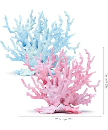 Inheming 2-Piece Artificial Coral Decoration for Aquariums - Realistic Fish Tank Accessories & Underwater Landscape Decor - Buy Online on GoSupps.com