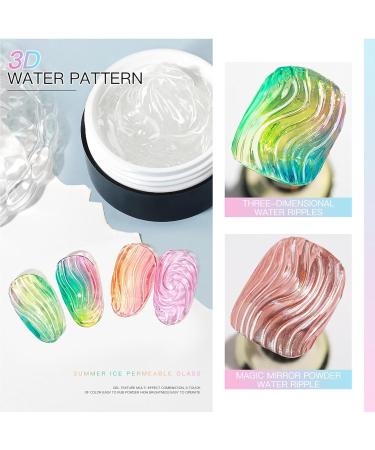 Modeling gel strong nail glue no-wash styling ice cube glue 15ml non-runny and easy-to-apply powder three-dimensional water wave edge glue practical glue - Buy Online on GoSupps.com