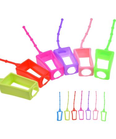 Kare & Kind 7x Silicone Hand Sanitizer Cases - Soft Holders for 30ML Bottles - Travel and Home Use - Adjustable Loops - Empty - Buy Online on GoSupps.com