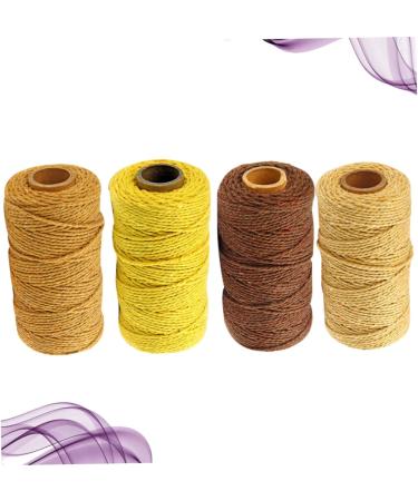 Buy Amosfun 4 Roll Macrame Accessories - Natural Cooking Yarn DIY Tinker Thread & Cotton Cord for Baking Crafts | Perfect Kitchen Gift! - Buy Online on GoSupps.com