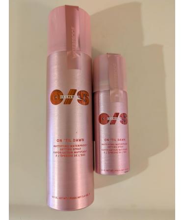 On Til Dawn Big & Bitty Mattifying Waterproof Setting Spray Duo Includes Full Size (3.4 fl. oz / 146 mL) and Travel Size (1.0 fl. oz / 46 mL) - Buy Online on GoSupps.com
