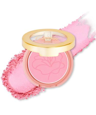 oulac Oulac Blusher Satin Cream Blusher Highlighter with Dazzling Blush Long Lasting Makeup Fade and Transmission Resistant Vegan & Cruelty Free ST07 Pink Poppy 4.8g