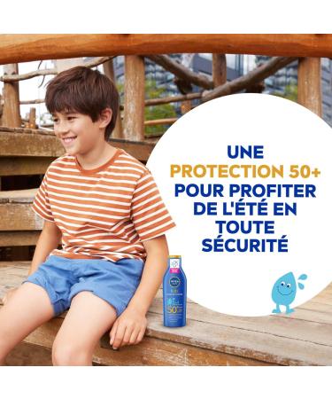 NIVEA SUN Kids Protect & Play Sun Milk SPF 50+ (1 x 200ml) Moisturizing Sunscreen for Children Sensitive Skin UVA/UVB Sun Protection Water Resistant - Buy Online on GoSupps.com