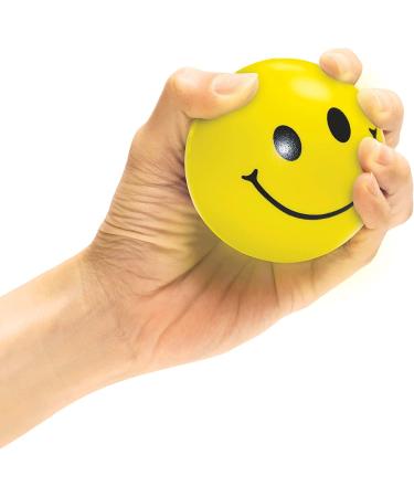 Firm Foam Smiley Hand Exerciser - 1 Count, Smiley Face Design - Buy Online on GoSupps.com
