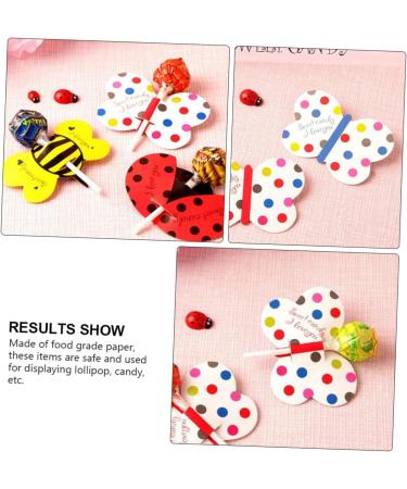 Zerodeko Chinese Topper 150pcs Lollipop Decorative Cards Paper Card Lollipop Wrapping Card Tape Dispenser Cute Hawaiian Flower Sunglasses Packaging Decorative Lollipop Decorations Cartoon - Buy Online on GoSupps.com