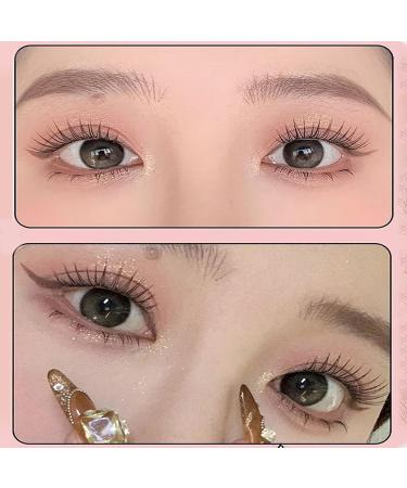 Swarous Waterproof Glue Free Realistic False Eyelashes Swarous Waterproof Lash Clusters Kit lash clusters kit natural wispy Reusable Strip Lashes (MJS03) - Buy Online on GoSupps.com