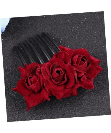 Housoutil 1pc Combs for Women Hair Accessories for Women Wedding Pearl Hair Barrettes Bridal Hair Clip Barrettes for Women Flower Hair Accessories Roses Miss Hair Comb - Buy Online on GoSupps.com