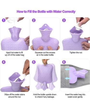 Yungden Hot Water Bottle Waist Cover: 120cm Cute Animal Wrap Around Belt for Warmth & Pain Relief - Buy Online on GoSupps.com