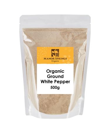 Organic Ground White Pepper 500g by Manor Springs Organic - Buy Online on GoSupps.com