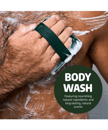 Dr. Squatch NEW Body Wash for Men with Nourishing Natural Ingredients | No Paraben Phthalate Sulfate | Coconut Castaway (14 oz) Wood Barrel Bourbon & Pine Tar (8 oz 2-Pack) & Body Scrubber Tropical Timberland - Buy Online on GoSupps.com