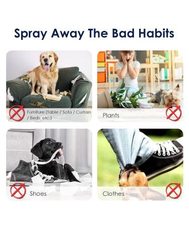 Feulover Bitter Apple Spray for Dogs Stop Chewing, Licking, and Biting No Chew Spray for Furniture Protection Behavior Correction for Dogs & Cats - Buy Online on GoSupps.com