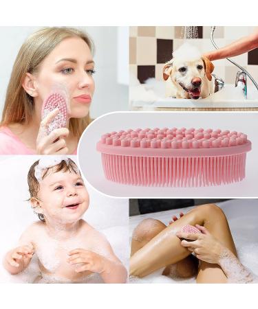 Cobee Silicone Bath Brush - Exfoliating Shower & Body Scrubber for All Skin Types (Pink) - Buy Online on GoSupps.com