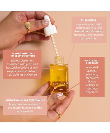 Momotaro Apotheca Tonic Bath + Body Oil Concentrate and spot treatment - For Discomfort from BV & Yeast Infection Support, Razor Burn, & Ingrown Hairs with soothing Jojoba oil base - 55 ml | 1.9 fl oz - Buy Online on GoSupps.com