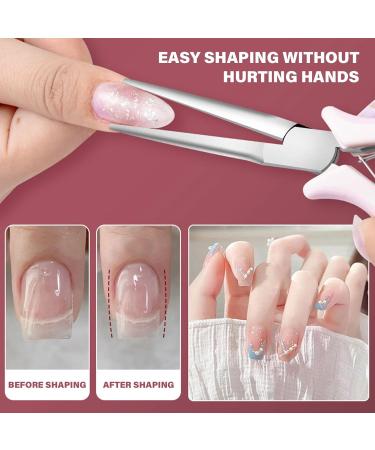 C Curved Nails Pincher For Gel Tips Stainless Steel Nipper And Sculpting Clip Nails Art Manicure Pedicure B - Buy Online on GoSupps.com