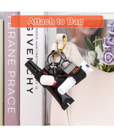 Chapstick Holder 4-Pack with Key Ring - Portable Lip Balm Holder Keychain for Lipstick, Balm & Gloss - Buy Online on GoSupps.com