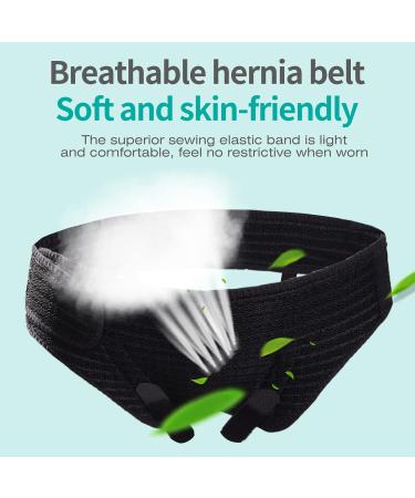 Lefeke Hernia Belt for Men - Adjustable Inguinal Support Brace for Groin Pain Relief & Bilateral Hernias (Medium 4 Compression Pads - Buy Online on GoSupps.com