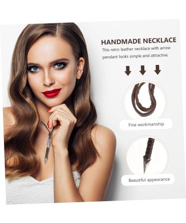 OFFSCH Mens Necklace Choker Necklace for Men Men's Necklace Leather Neck Chain Man Adjustable Cowhide Rope - Buy Online on GoSupps.com