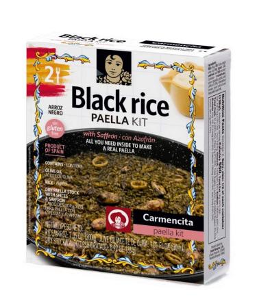 Carmencita. Black Rice Paella Kit with Saffron. 256g (9.03oz)