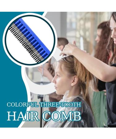 Curling Hair Comb- Curly Hair Styler Tool| Hair flufy Curling Roll Comb| Heatless Curling Wand Comb |Hair Curler Curling Make Up Brush Roller Tool For Home Salon Blue - Buy Online on GoSupps.com