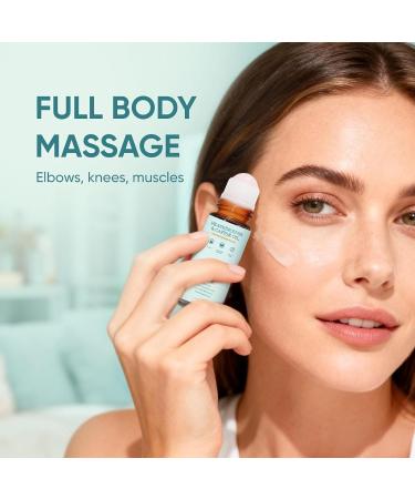 EHAUTO Frankincense and Castor Oil Rose Roller Cold-Pressed Castor Oil Roll-On with Removable Rose | Firms Smooths Skin Suitable for Face Neck Abdomen 50ML/1.7OZ (1) - Buy Online on GoSupps.com