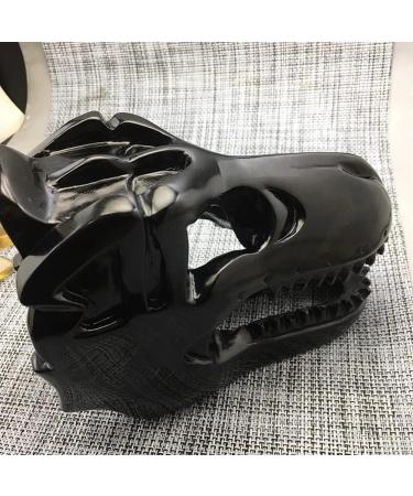 Stone Big Size Natural Obsidian Dinosaur Skull Figurine Hand Caved Quartz Tyrannosaurus Skull Crystal Stone Crafts Home Decora Balance Gemstone Decoration ERTEYIN - Buy Online on GoSupps.com