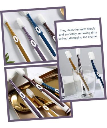 Homsfou 8-St Nano-Toothbrush | Soft Travel Toothbrush for Babies & Kids | Ultra-Hooded Manual Toothbrush for After Birth Care - Buy Online on GoSupps.com