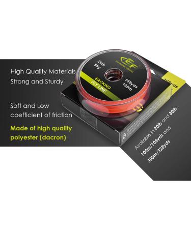 SF Braided Fly Fishing Backing Line 20LB Orange 100m (108yds) - Trout Fly Line Support for Anglers - Buy Online on GoSupps.com
