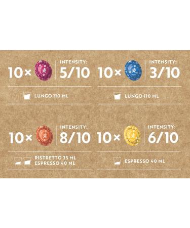 Caf Royal Variety Bio 40 Pads for Professional Nespresso Machine - Intensity divers - UTZ Certified - Buy Online on GoSupps.com