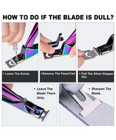 Chameleon Premium Adjustable Nail Clippers for Acrylic Nails - Stainless Steel Cutter Trimmer for Artificial Tips - Sharp Blade Clip Tool for Salon & Home Nail Art - Buy Online on GoSupps.com