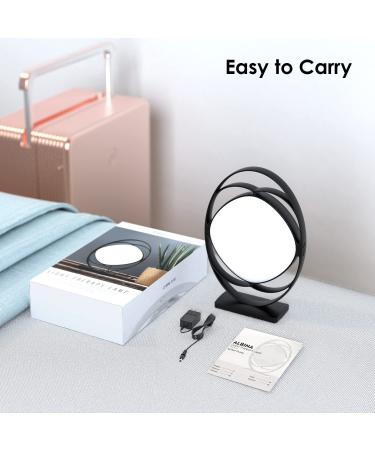 ALBINA UV-Free 10000 Lux Happy Light Therapy Lamp - 3 Color Modes, Adjustable Brightness, Timer & Memory - Home/Office Decor (Black) - Buy Online on GoSupps.com