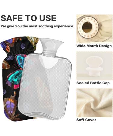 Buy Hot Water Bottle with Cover - 1L Butterflies & Berries for Pain Relief | Perfect for Bed & Comfort - Buy Online on GoSupps.com
