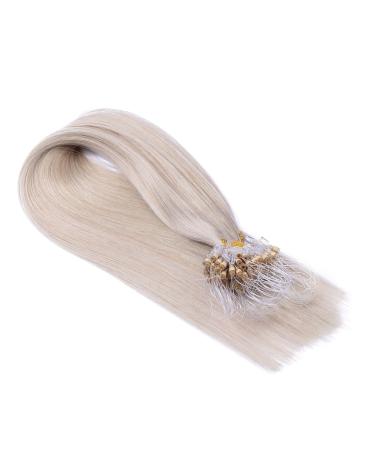 Micro -Ring/Loop Hair Extensions (#GRAU - 50 cm - 150 strands - 1g) 100% Remy real hair hair extension micro ring remy quality very easy to use - by hair -professional 150 strands - 50cm - 1g (total 150g)