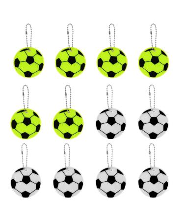 Indrnif 12 Reflective Football supporters Safety Reflector trailer children reflector trailers reflective football trailer for school bag clothing backpack cycling run running