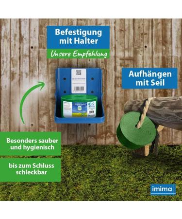 Imima Mineralleckstein Herbal Salt Lick Block Set for Horses Sheep & Goats - 12kg Mineral Stones for Healthy Livestock Care - Buy Online on GoSupps.com