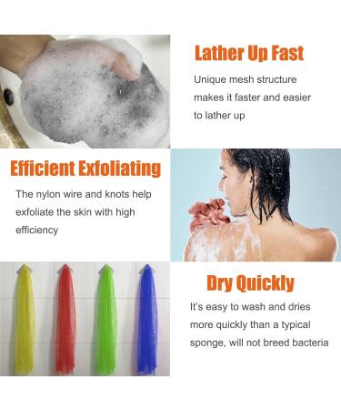 Unifab African Net Sponge Authentic Real African Exfoliating Net Bath Sponge Wash Cloth Exfoliating Washcloth African Net Cloth Body Scrubber for Shower Gray - Buy Online on GoSupps.com