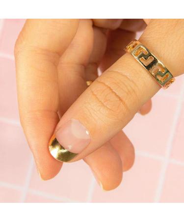 MOYOU LONDON Golden Tips Gel Nail Wraps 20 Pcs Salon-Quality Manicure Set - Includes Nail File & Cuticle Stick (UV/LED Lamp Required) - Buy Online on GoSupps.com