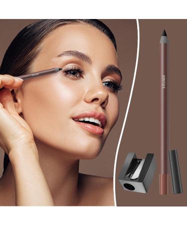Long-lasting gel eyeliner pencils with sharpener waterproof and smudge-proof durable for women - Buy Online on GoSupps.com