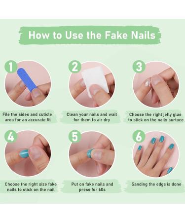 Green Carnival Medium Coffin Press-On Nails - 24pcs Acrylic Fake Nails with Designs for Women & Girls - Buy Online on GoSupps.com