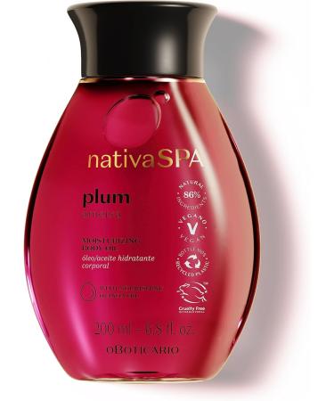  O BOTICARIO O Botic rio Nativa SPA Plum Skincare Gift Set with 2 Products | Body Moisturizer 400ml & Fragrant Body Oil 200ml - Buy Online on GoSupps.com