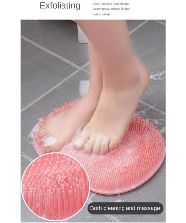 Dcniyt Foot Scrubber for Shower - Non-Slip Massage Mat with Suction Cups | Foot Care & Pain Relief Device Green - Buy Online on GoSupps.com