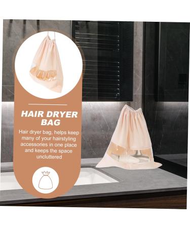 Baluue 7 Pcs Hair Dryer Storage Bag Make up Organizers Bag Portable Hair Dryer Travel Hairdryer Suede Beige - Buy Online on GoSupps.com