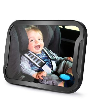 Vinabo baby car mirror frost-proof baby mirror around 360 adjustable baby car mirror baby rear seat mirror indispensable safety-suitable for all sorts of headrests - Buy Online on GoSupps.com