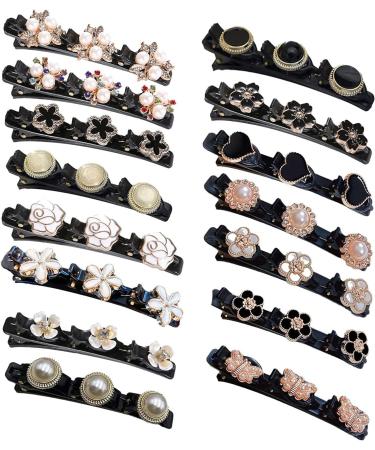 1Pc Handmade Pearls Hair Clips Pin For Women Fashion Geometric Flower Barrettes Girls Headwear Accessories Sweet Hair Hairpins