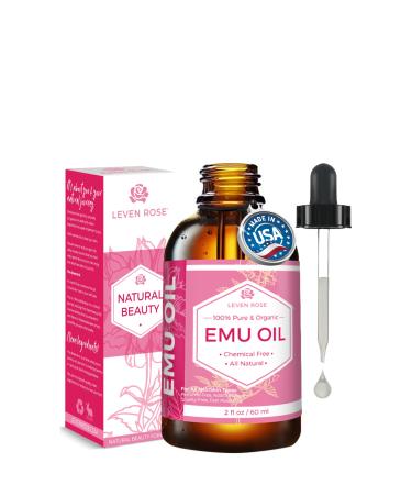 Leven Rose Pure Emu Oil for Skin 2oz 2 Fl Oz (Pack of 1)