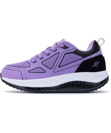AOV Women's Walking Shoes - Arch Support Sneakers for Plantar Fasciitis Relief - Comfort Gym Tennis Footwear (Size 8 Purple - Buy Online on GoSupps.com
