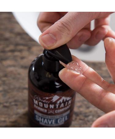 Rocky Mountain Barber Co. Men's Clear Shave Gel - 8oz | Transparent Gel for Precision Shaving and Beard Line Definition - Buy Online on GoSupps.com